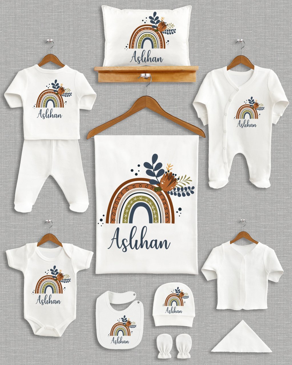 Gökkuşağı Tasarımı 11'li Organik Hastane Çıkışı