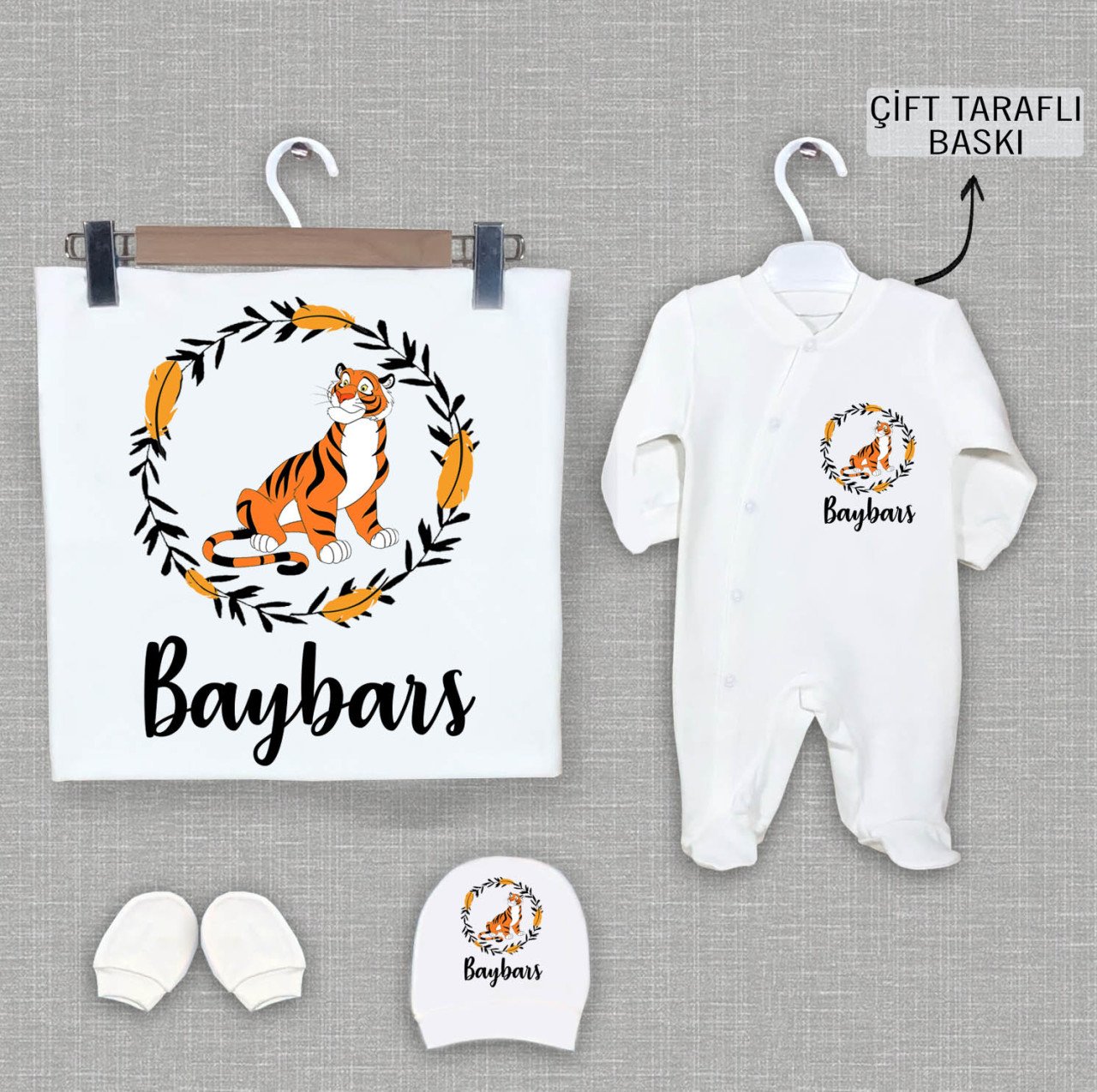 BATTANİYE TULUM ŞAPKA ELDİVEN SETİ