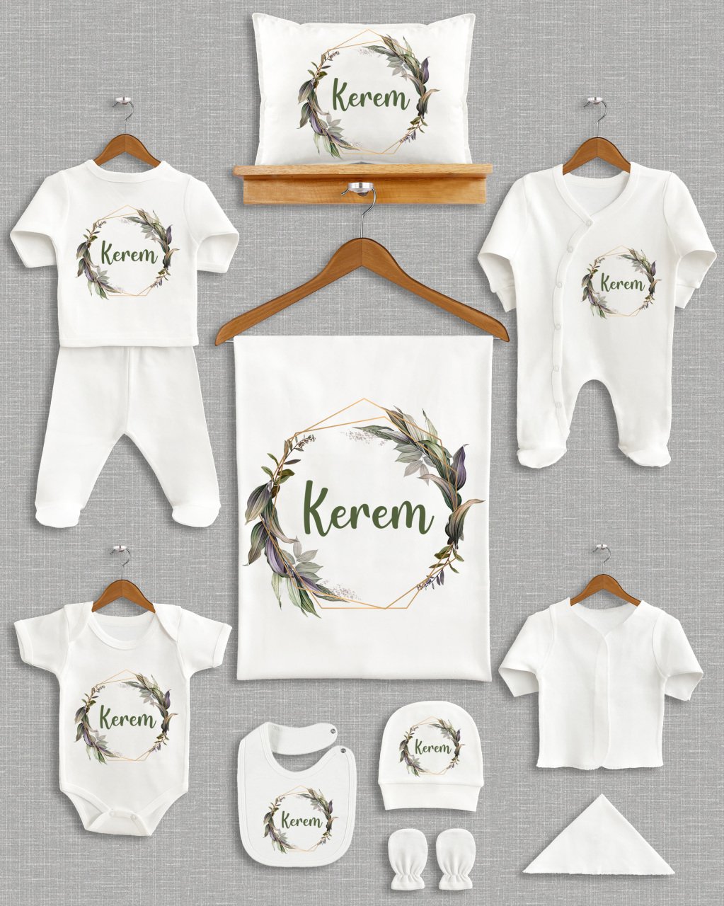 Soft Yapraklı Tasarım 11'li Organik Hastane Çıkışı