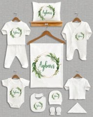 Yeşil Yapraklı Tasarımı 11'li Organik Hastane Çıkışı