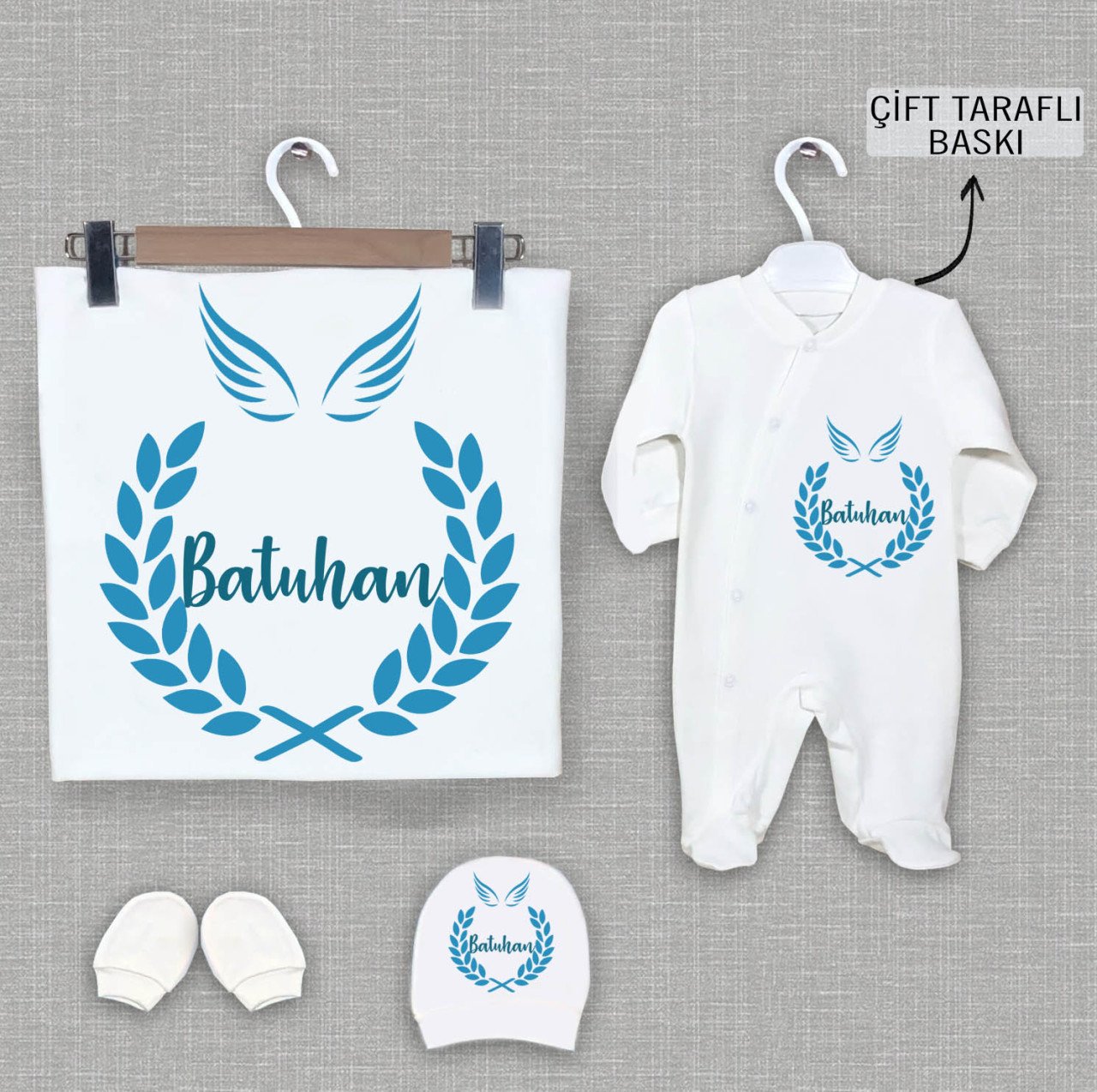 BATTANİYE TULUM ŞAPKA ELDİVEN SETİ