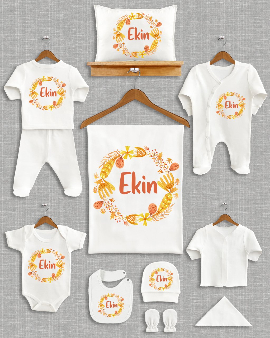 Sonbahar Temalı 11'li Organik  Hastane Çıkışı