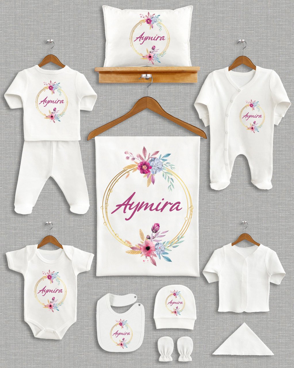 Çiçek Tasarımı 11'li Organik  Hastane Çıkışı