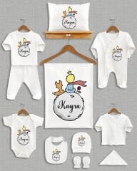 Küçük Prens Tasarımı 11'li Organik İsme Özel Hastane Çıkışı