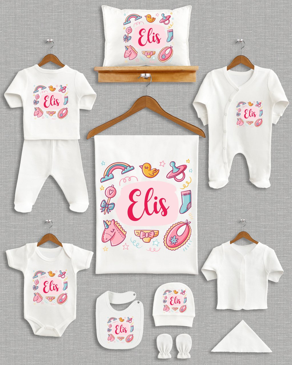 Cute Baby Tasarımı 11'li Organik  Hastane Çıkışı