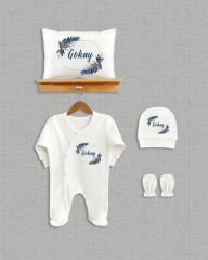 Yaprak Çelenk Tasarımı 4'lü Organik Hastane Çıkışı