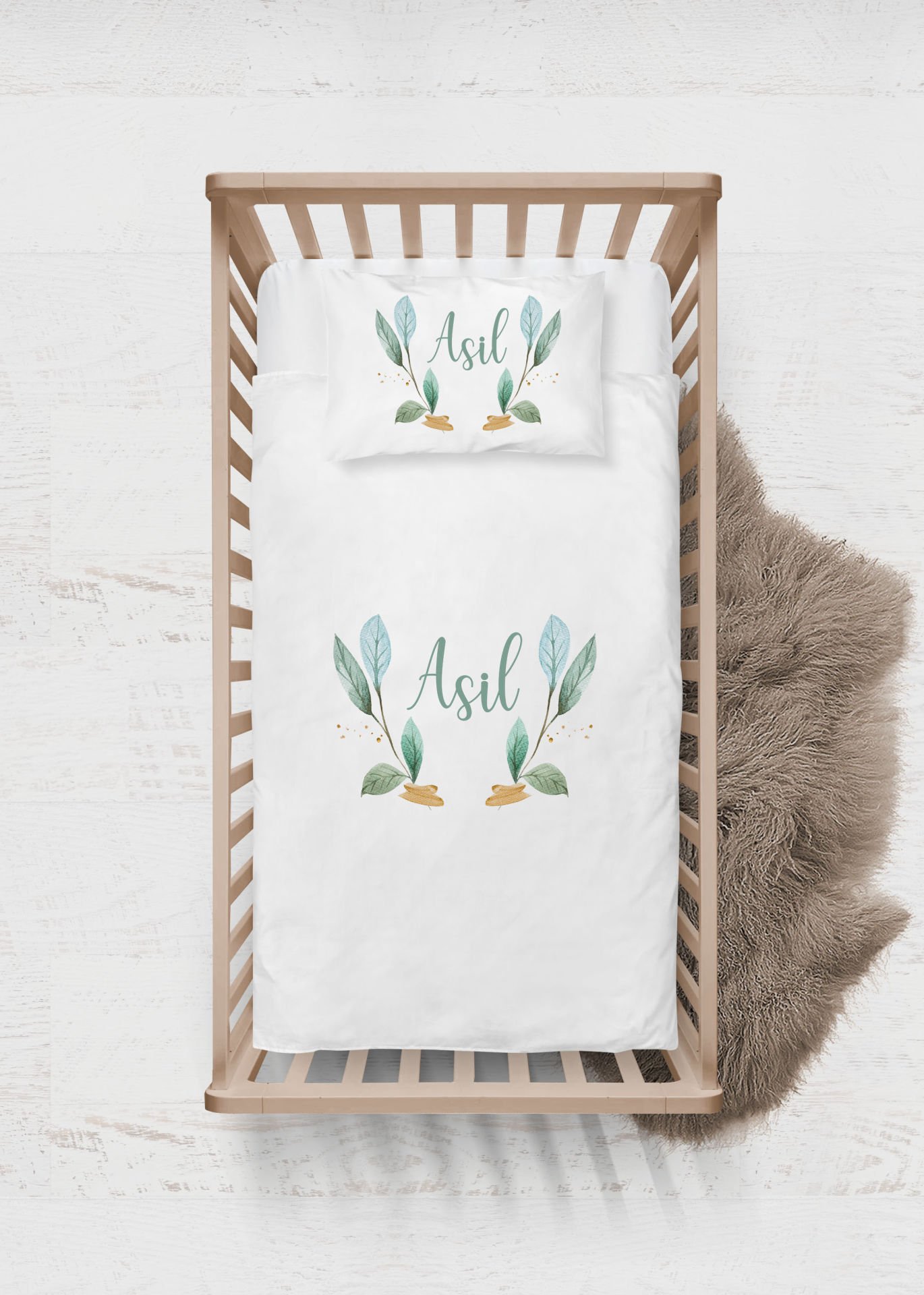 Soft Yaprak Tasarımı Nevresim Takımı