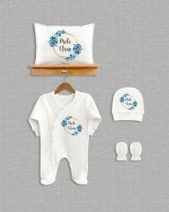 Yaprak Çelenk Tasarımı 4'lü Organik Hastane Çıkışı