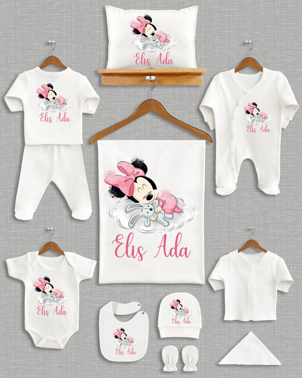 Mickey Mouse Tasarımı 11'li Organik  Hastane Çıkışı