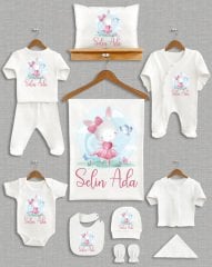 Sevimli Tavşan Tasarımı 11'li Organik  Hastane Çıkışı