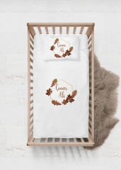 Yaprak Çelenk Tasarımı Nevresim Takımı