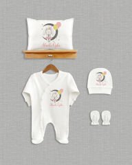 Sevimli Tavşan Tasarımı 4'lü Organik Hastane Çıkışı