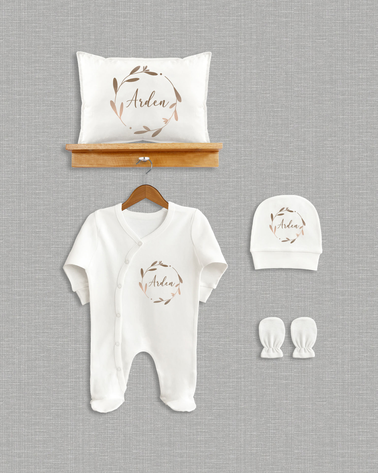 Soft Çelenk Tasarımı 4'lü Organik Hastane Çıkışı