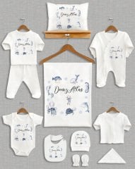 Deniz Temalı 11'li Organik  Hastane Çıkışı