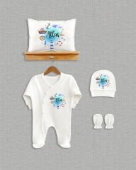 Deniz Temalı 4'lü Organik Hastane Çıkışı