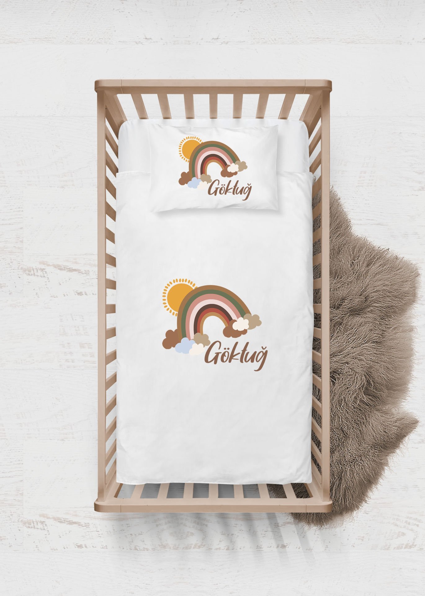 Gökkuşağı Tasarımı Nevresim Takımı