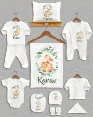 Ormanda Sevimli Hayvanlar Tasarımı 11'li Organik  Hastane Çıkışı