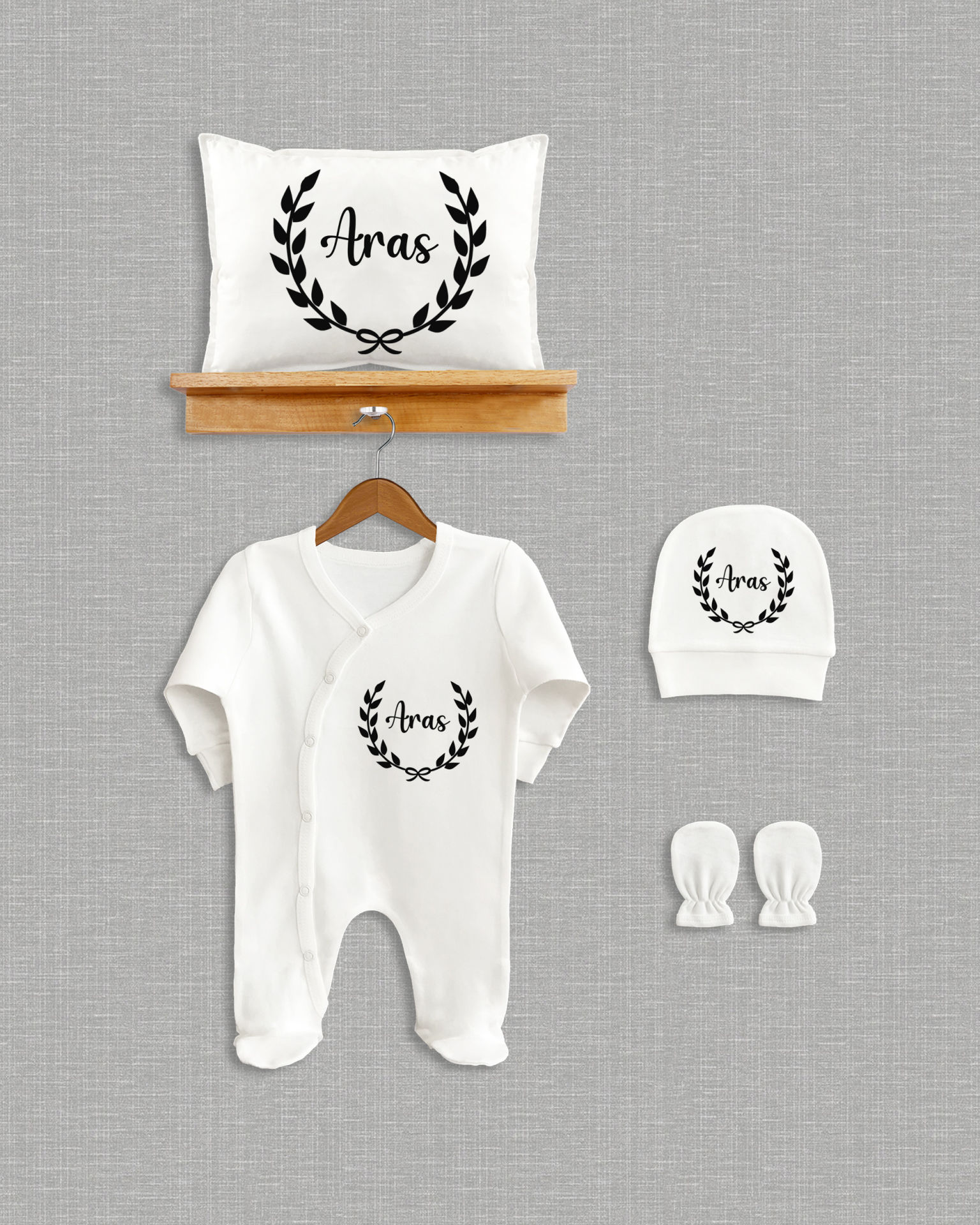 Çelenk Tasarımı 4'lü Organik Hastane Çıkışı