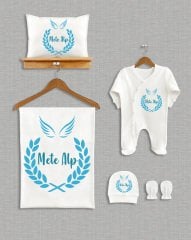 Mavi Çelenk Tasarımı 5'li Organik Hastane Çıkışı