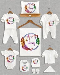 Tüylü Bohem Tasarımı 11'li Organik  Hastane Çıkışı