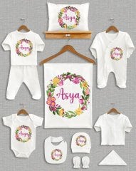 Renkli Çiçek Tasarımı 11'li Organik  Hastane Çıkışı