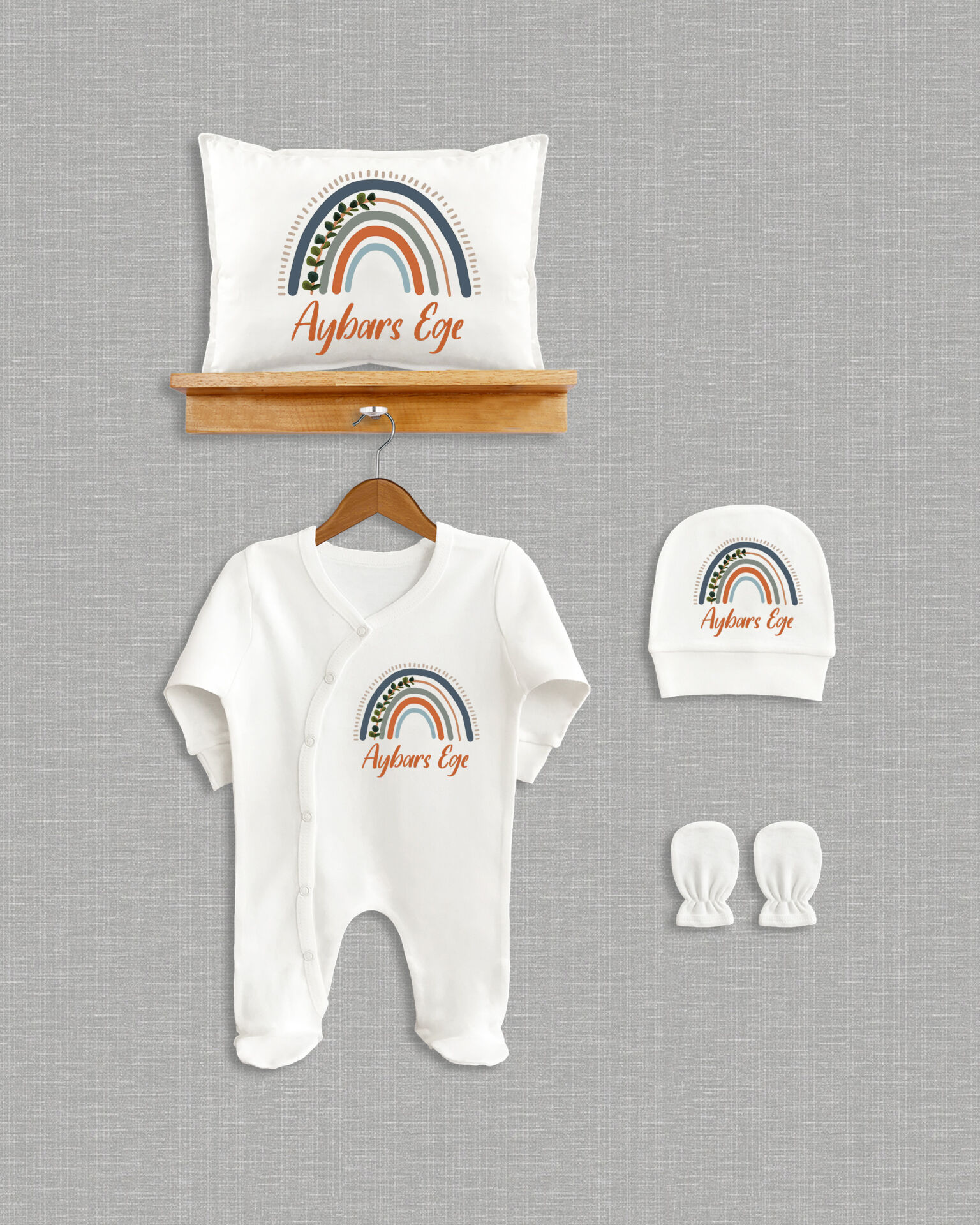 Gökkuşağı Tasarımı 4'lü Organik Hastane Çıkışı