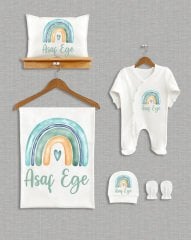 Soft Gökkuşağı Tasarımı 5'li Organik Hastane Çıkışı