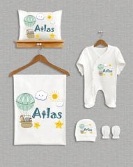 Uçan Balonlu Tasarım 5'li Organik Hastane Çıkışı