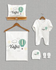 Uçan Balonlu Tasarım 5'li Organik Hastane Çıkışı