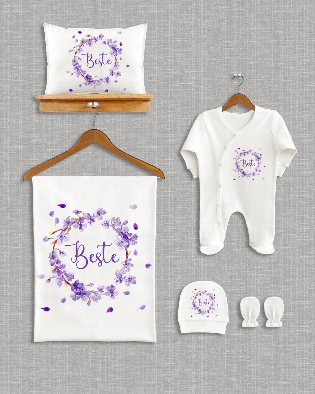 Çiçek Çelenk Tasarımı 5'li Organik Hastane Çıkışı