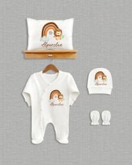 Aslanlı Gökkuşağı Tasarımı 4'lü Organik Hastane Çıkışı