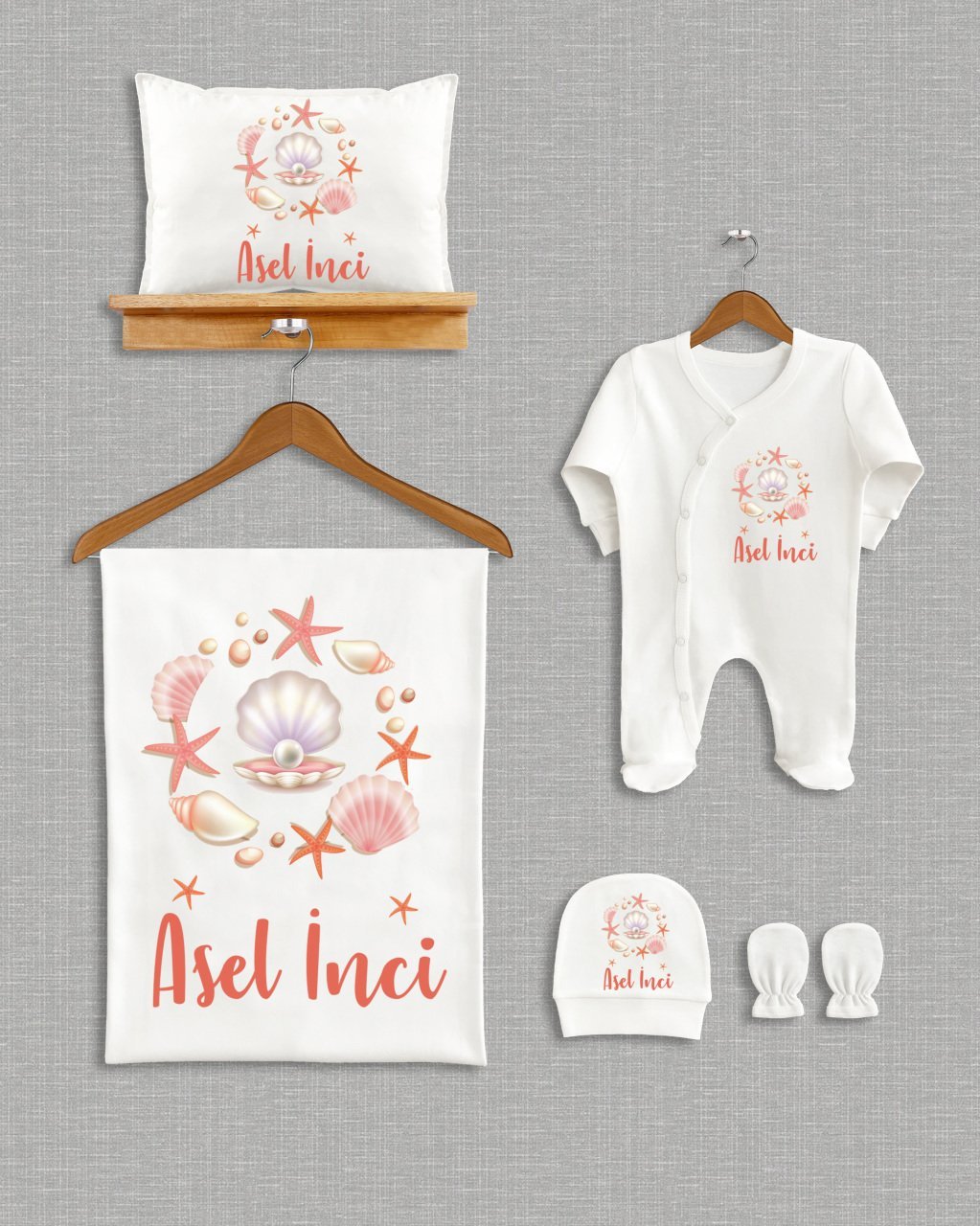 İnci Tasarımı 5'li Organik Hastane Çıkışı