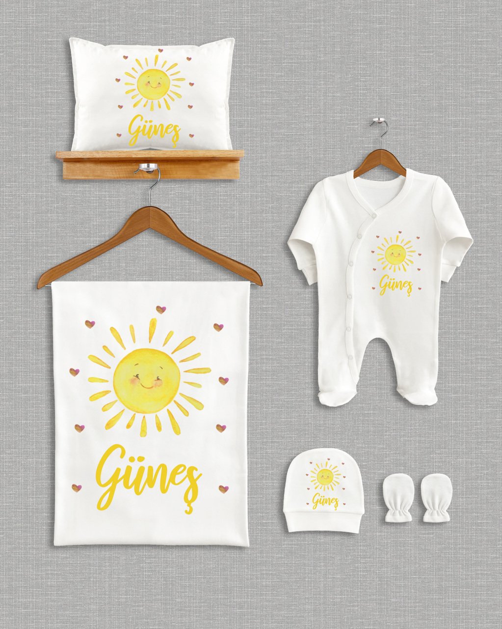 Güneş Tasarımı 5'li Organik Hastane Çıkışı