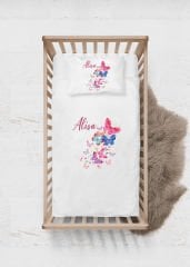 Renkli Kelebekler Tasarımı Nevresim Takımı