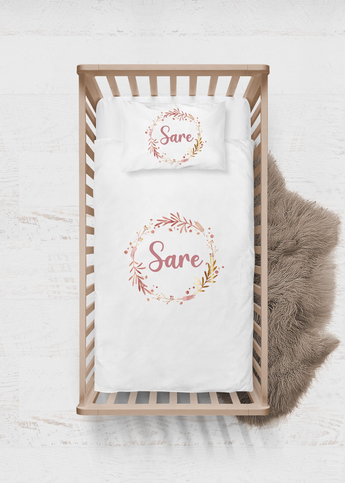 Soft Çelenk Tasarımı Nevresim Takımı