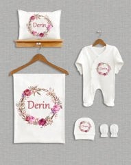 Çiçek Çelenk Tasarımı 5'li Organik Hastane Çıkışı