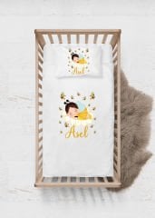 Sevimli Bal Arısı Tasarımı Nevresim Takımı