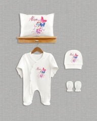 Kelebekler Tasarımı 4'lü Organik Hastane Çıkışı