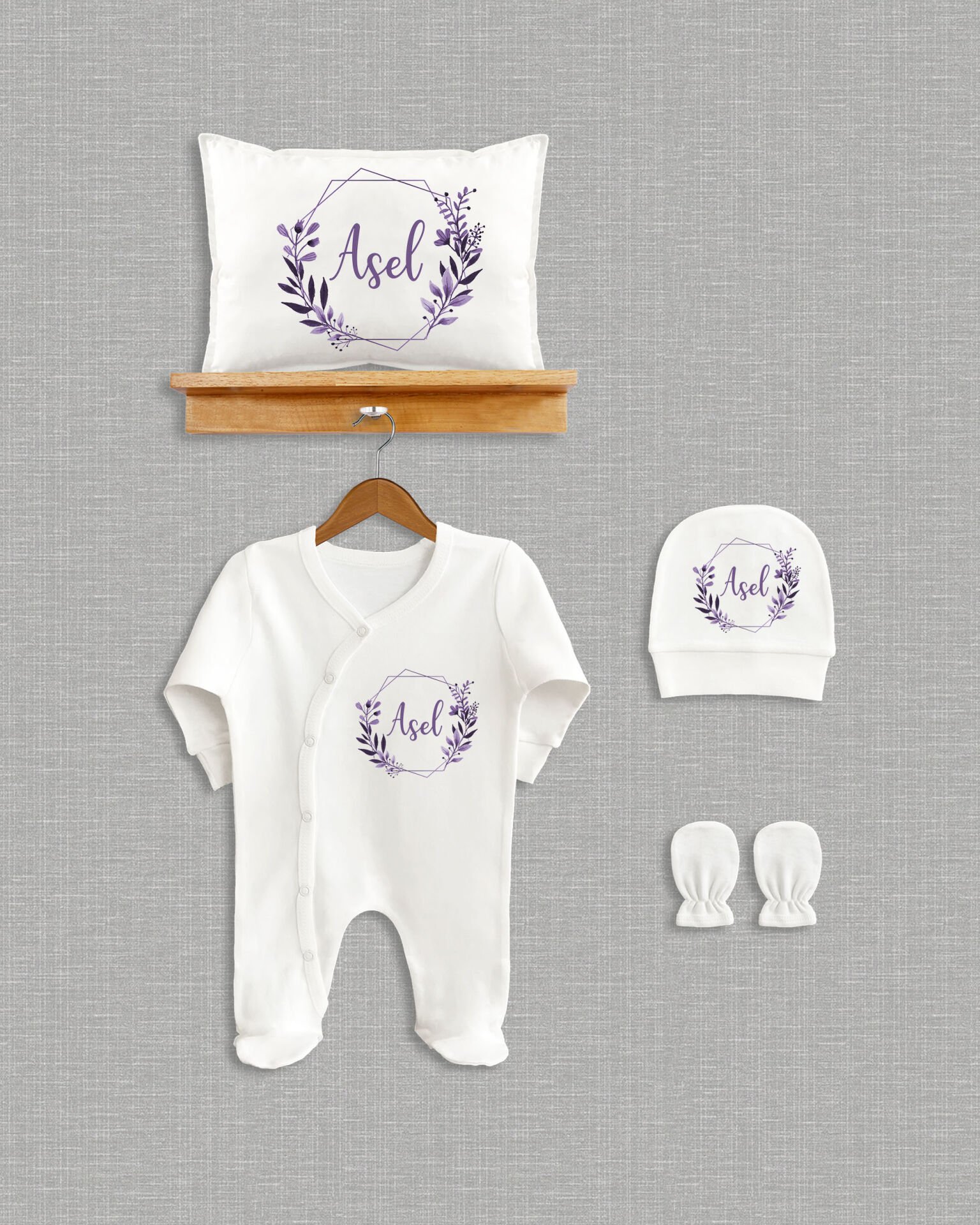 Soft Çelenk Tasarımı 4'lü Organik Hastane Çıkışı