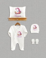 Unicorn Tasarımı 4'lü Organik Hastane Çıkışı