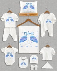 Angel Baby Desing 11'li Organik Hastane Çıkışı