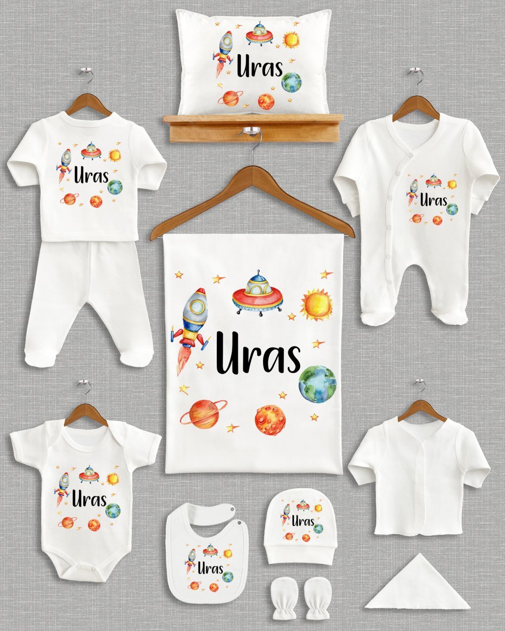 Uzay Temalı 11'li Organik Hastane Çıkışı