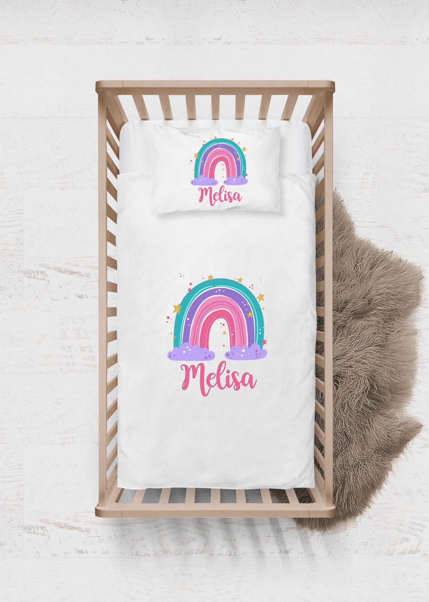 Gökkuşağı Tasarımı Nevresim Takımı