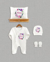 Çiçek Çelenk Tasarımı 4'lü Organik Hastane Çıkışı