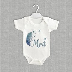 Mavi Tüy Tasarımı Organik Zıbın