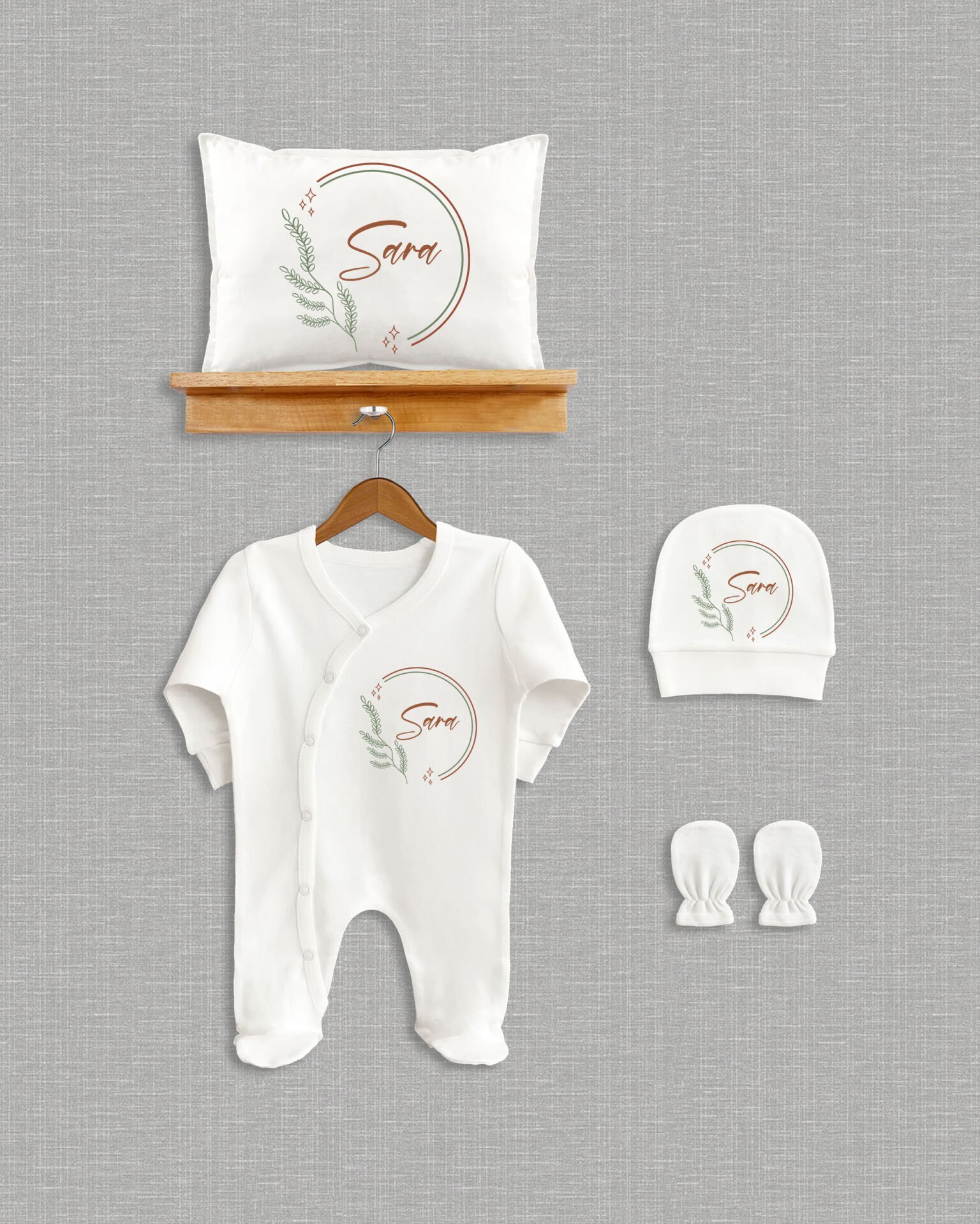 Soft Yaprak Tasarımı 4'lü Organik Hastane Çıkışı