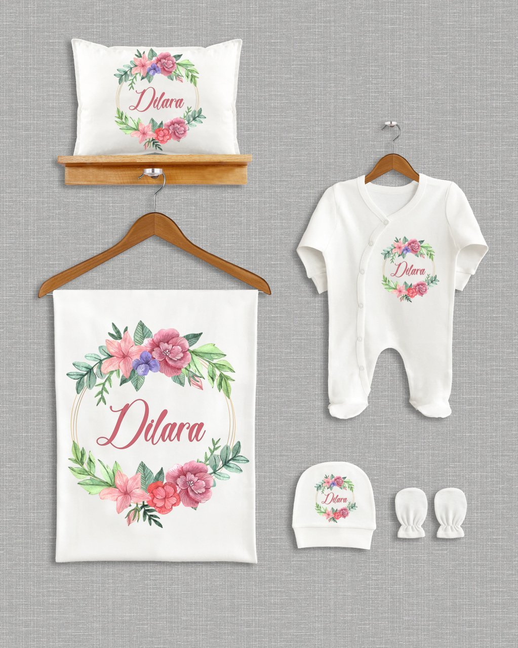 Çiçek Çelenk Tasarımı 5'li Organik Hastane Çıkışı