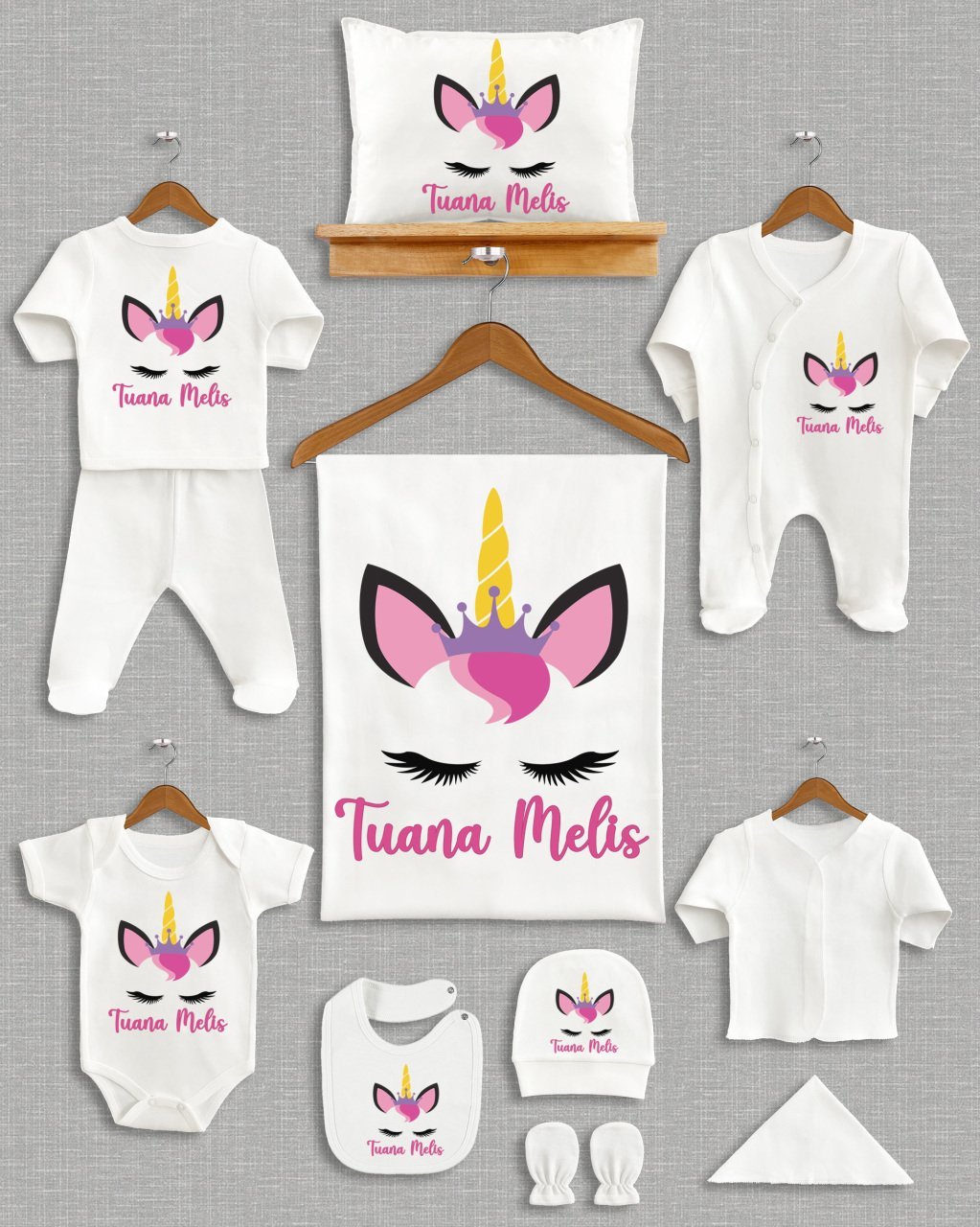 Cute Unicorn 11'li Organik Hastane Çıkışı