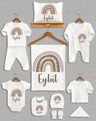 Pastel Gökkuşağı Tasarımı 11'li Organik Hastane Çıkışı