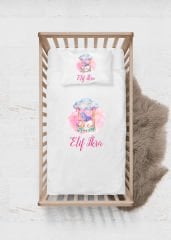 Salıncakta Uyuyan Sevimli Bebek Tasarımı Nevresim Takımı